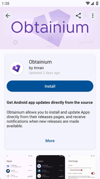 Download Obtainium App Apk Android app screenshot