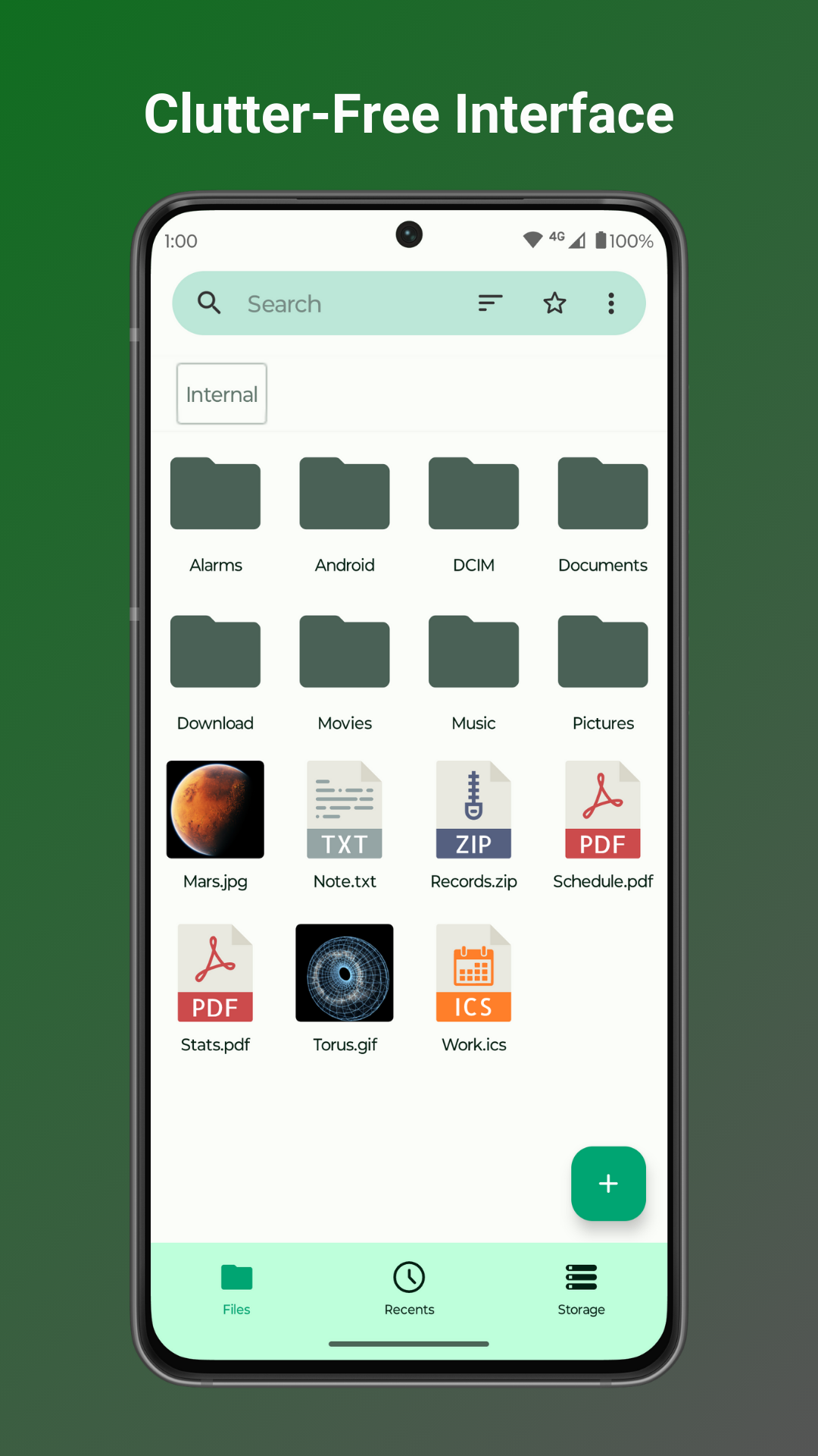 Fossify File Manager Android app screenshot