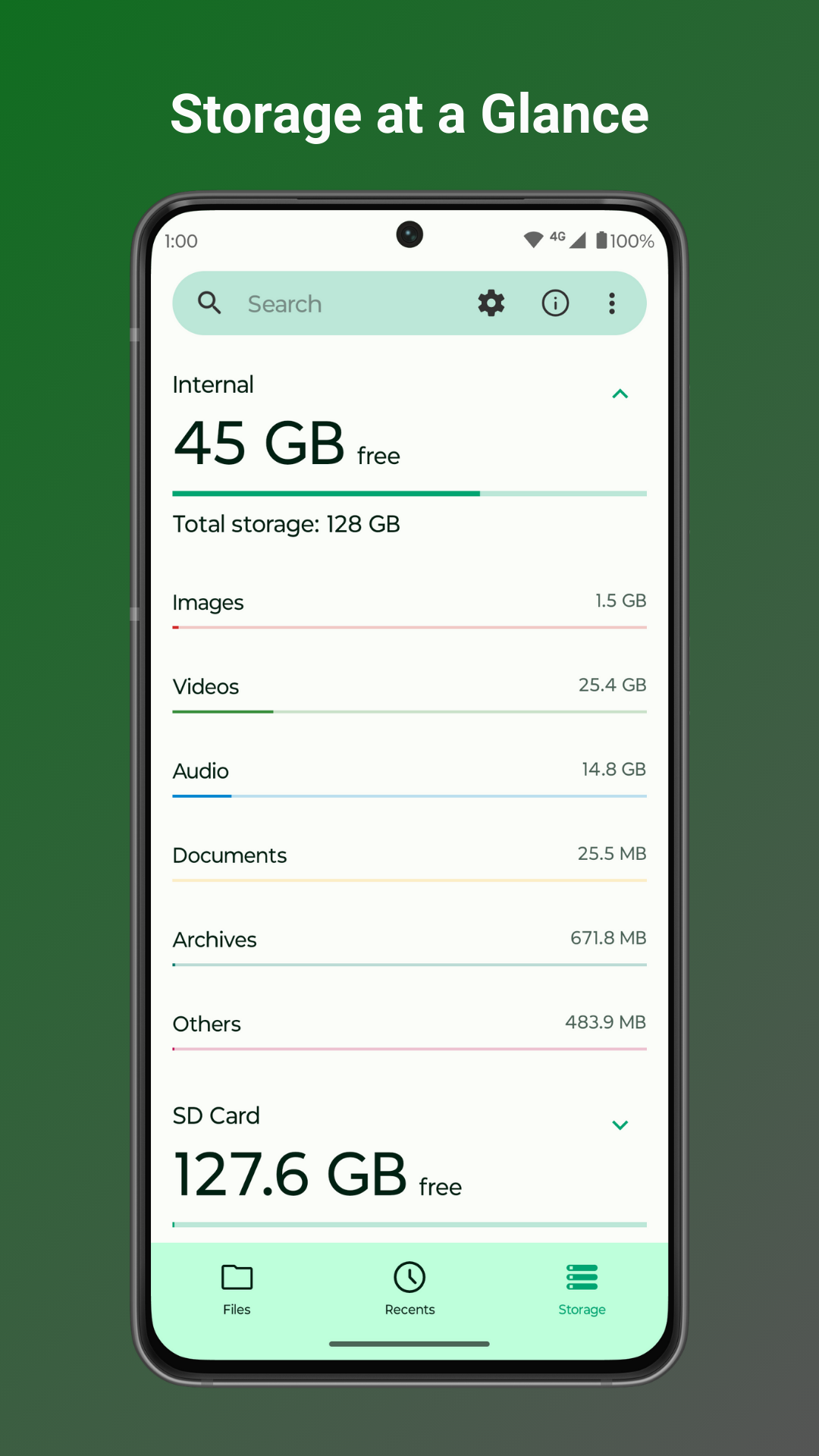 Fossify File Manager Android app screenshot