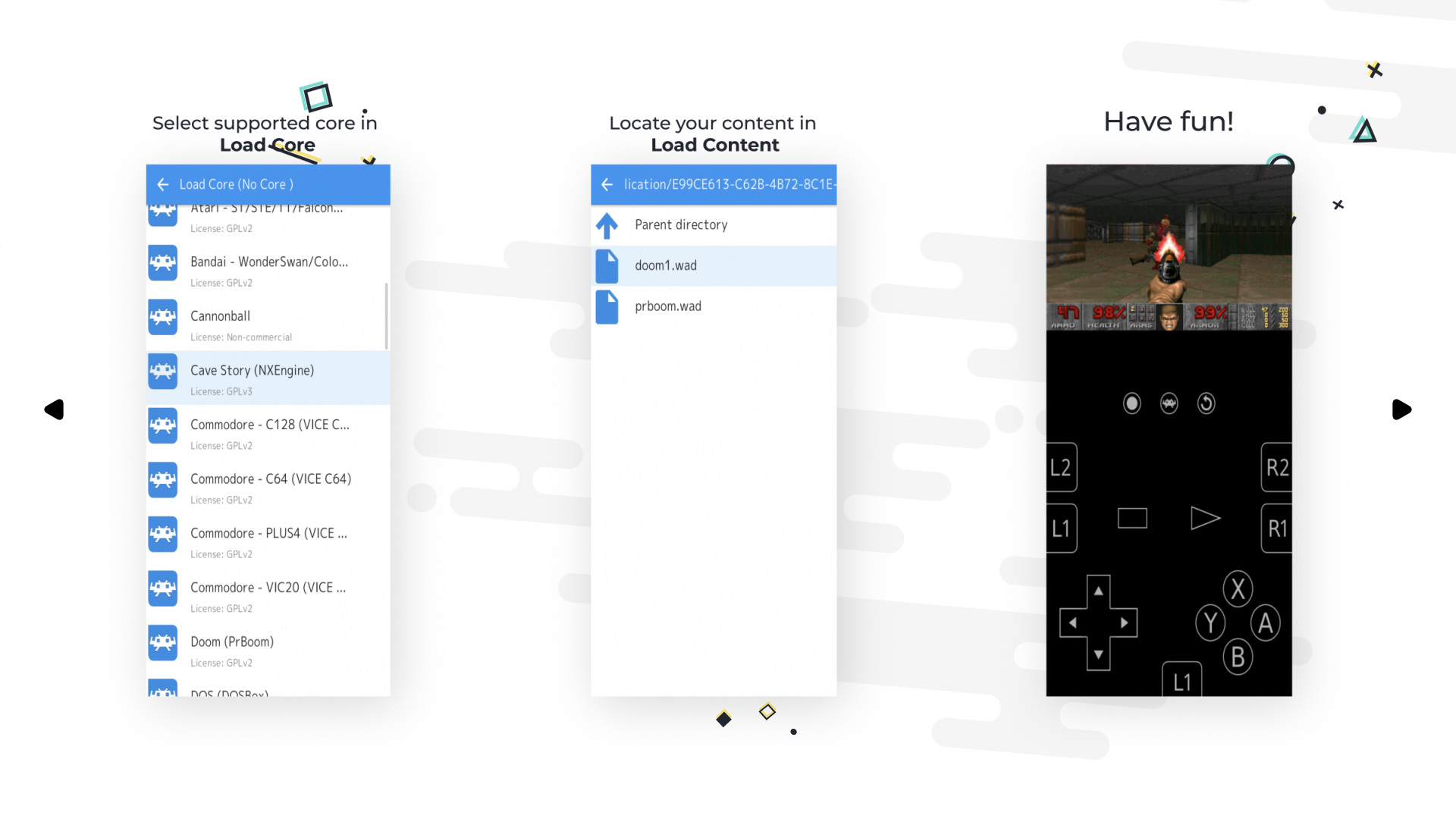 RetroArch Android app screenshot